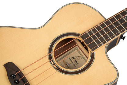 ORTEGA Ken Taylor Signature Series Acoustic Bass 4-String - Natural + Gigbag