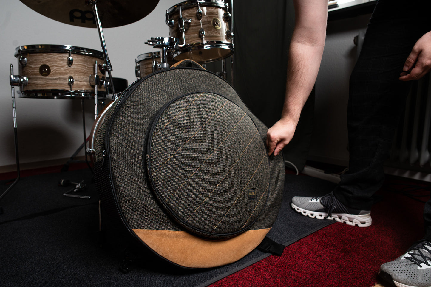 MEINL Cymbals Classic Woven Cymbal Bag - 22” Mocha Tweed