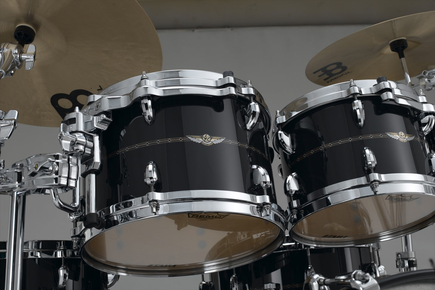 TAMA STAR Bubinga Rack Tom 12" x 8" - Smoky Black/Chrome HW/Inlay: Only Outside