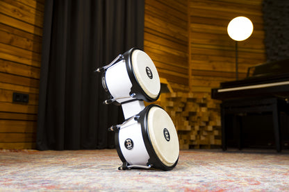 MEINL Percussion Journey Series Bongo 6 1/2" Macho & 7 1/2" Hembra - Bright White