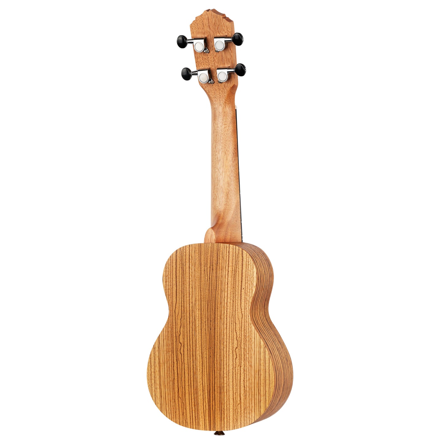 ORTEGA Timber Series Soprano Ukulele 4 String - Zebrawood Natural + Bag
