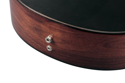 IBANEZ Jon Gomm Signature Akustikgitarre 6-String - Black Satin Decke / Natural High Gloss Boden und Zargen + Gigbag
