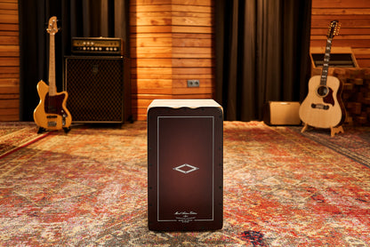 MEINL Percussion Artisan Edition Series String Cajon Soleá Line - Dark Red Burst