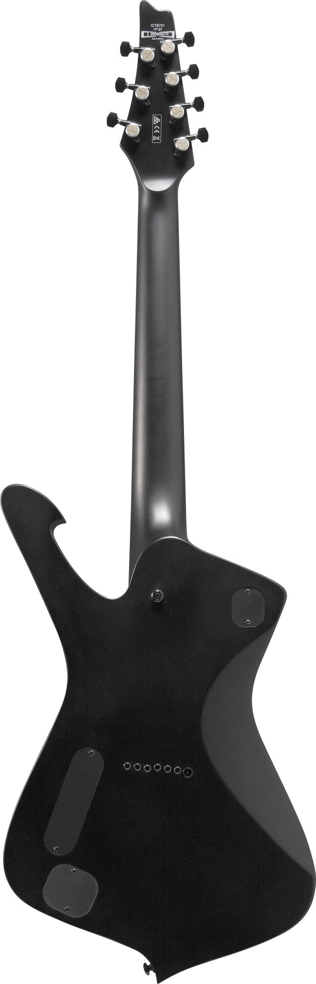 IBANEZ Iron Label Iceman E-Guitar 7 String - Black Flat
