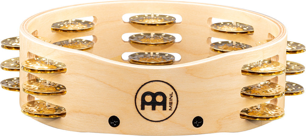 MEINL Percussion Artisan Edition Series Triple-Row Wood Tambourine - 8"