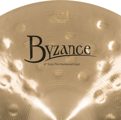 MEINL Cymbals Byzance Traditional Extra Thin Hammered Crash - 18"