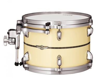 TAMA STAR Bubinga Rack Tom 12" x 8" - Antique White/Chrom HW/Inlay: Only Outside