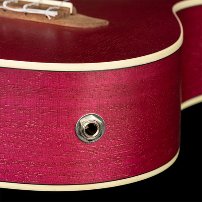 ORTEGA Earth Serie Konzert Preamp Ukulele 4 String - Raspberry Red