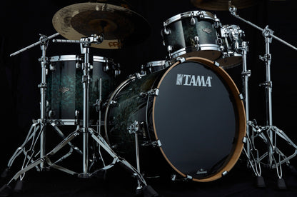 TAMA Starclassic Performer Shell Kit 4 teilig - Molten Steel Blue Burst/Chrom HW