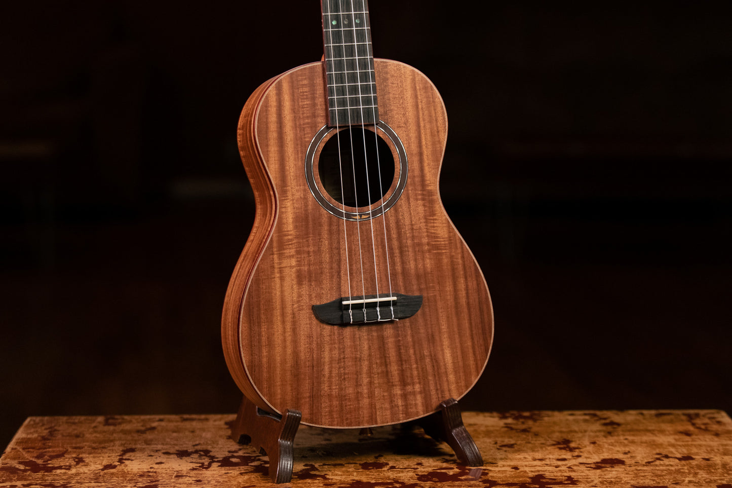 ORTEGA Timber Series Baritone Ukulele 4 String - Acacia Natural + Bag