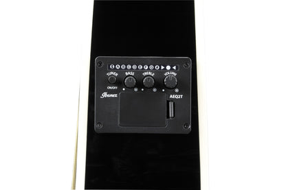 IBANEZ Talman Akustikgitarre Doppel Cutaway Preamp 6 String Lefty - black