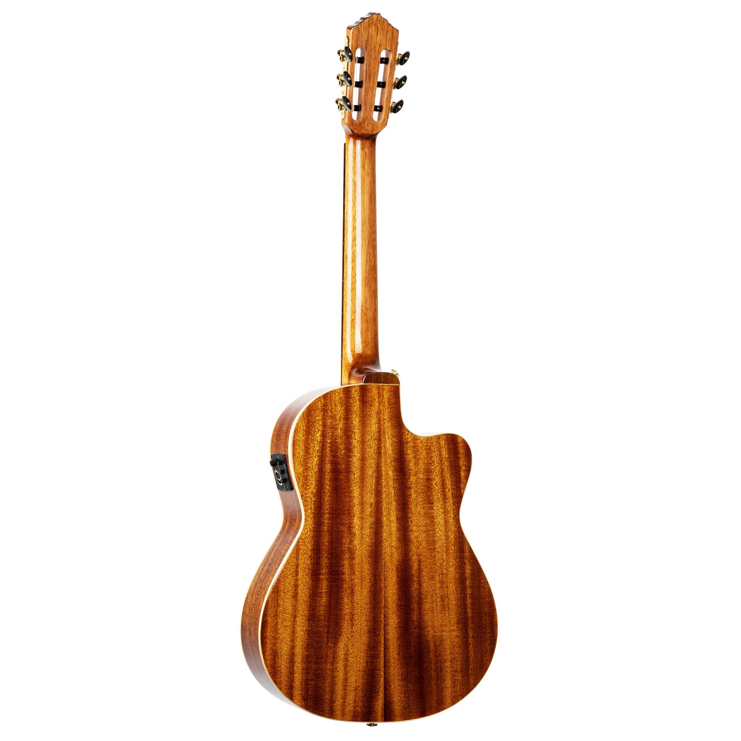 ORTEGA Performer Series 4/4 Thinline Konzertgitarre 6-String Lefty - Natural + Gigbag