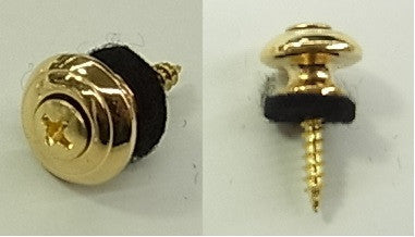 IBANEZ Gurtpin - gold mit schwarzem Filz Beilegscheibe