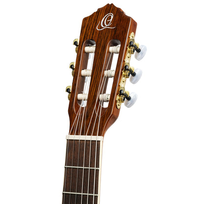 ORTEGA Family Series Pro 4/4 Konzertgitarre 6 String Lefty - Massive Fichte / Mahagoni Natur + Bag