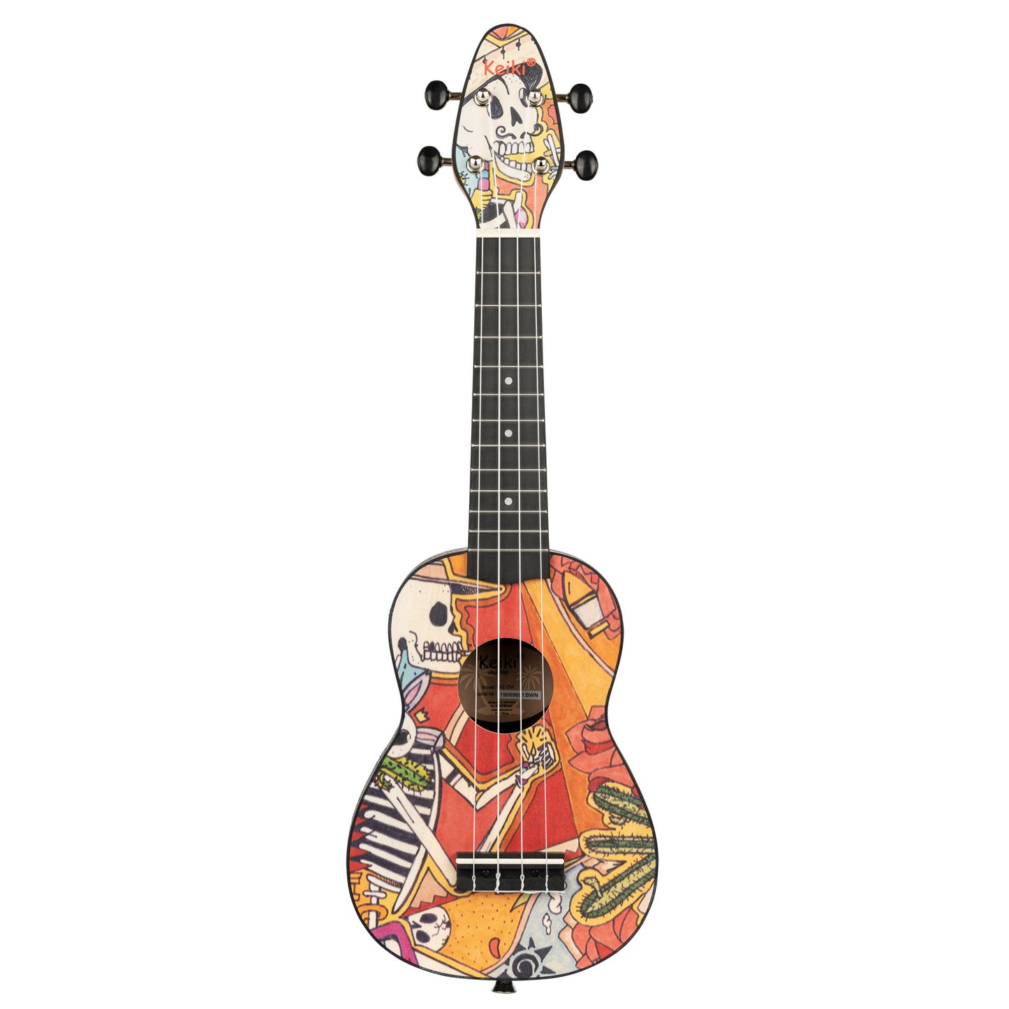 KEIKI K2 Serie Sopran Ukulele Set - Agathis / El Muerto"