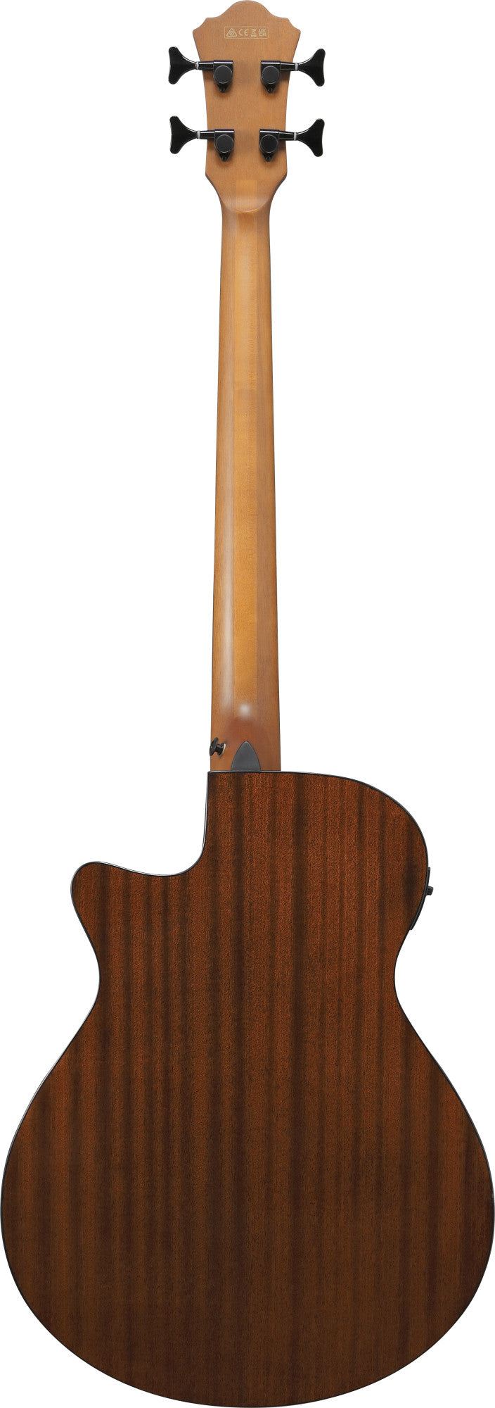 IBANEZ AEGB Acoustic Bass 4-String - Transparent Black Sunburst, Natural High Gloss Back & Sides