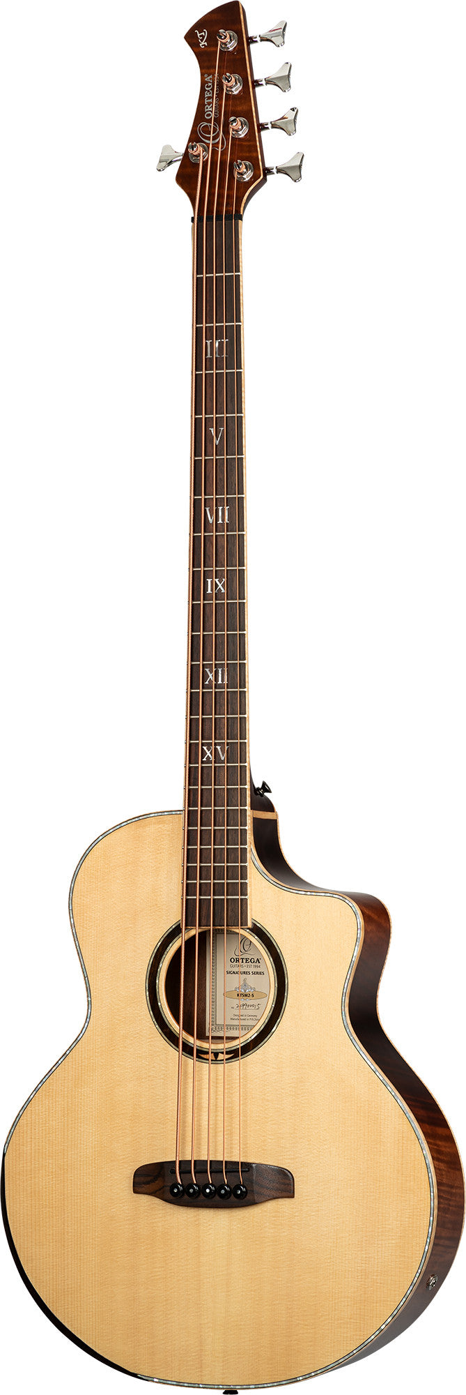 ORTEGA Ken Taylor Signature Series Acoustic Bass 5-String - Natural + Gigbag