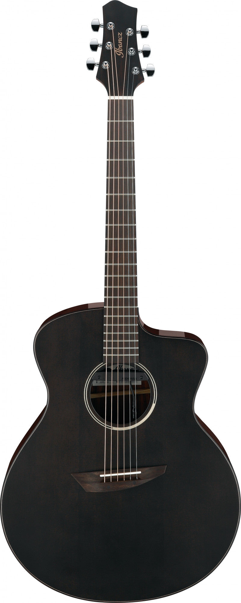 IBANEZ Jon Gomm Signature Akustikgitarre 6-String - Black Satin Decke / Natural High Gloss Boden und Zargen + Gigbag