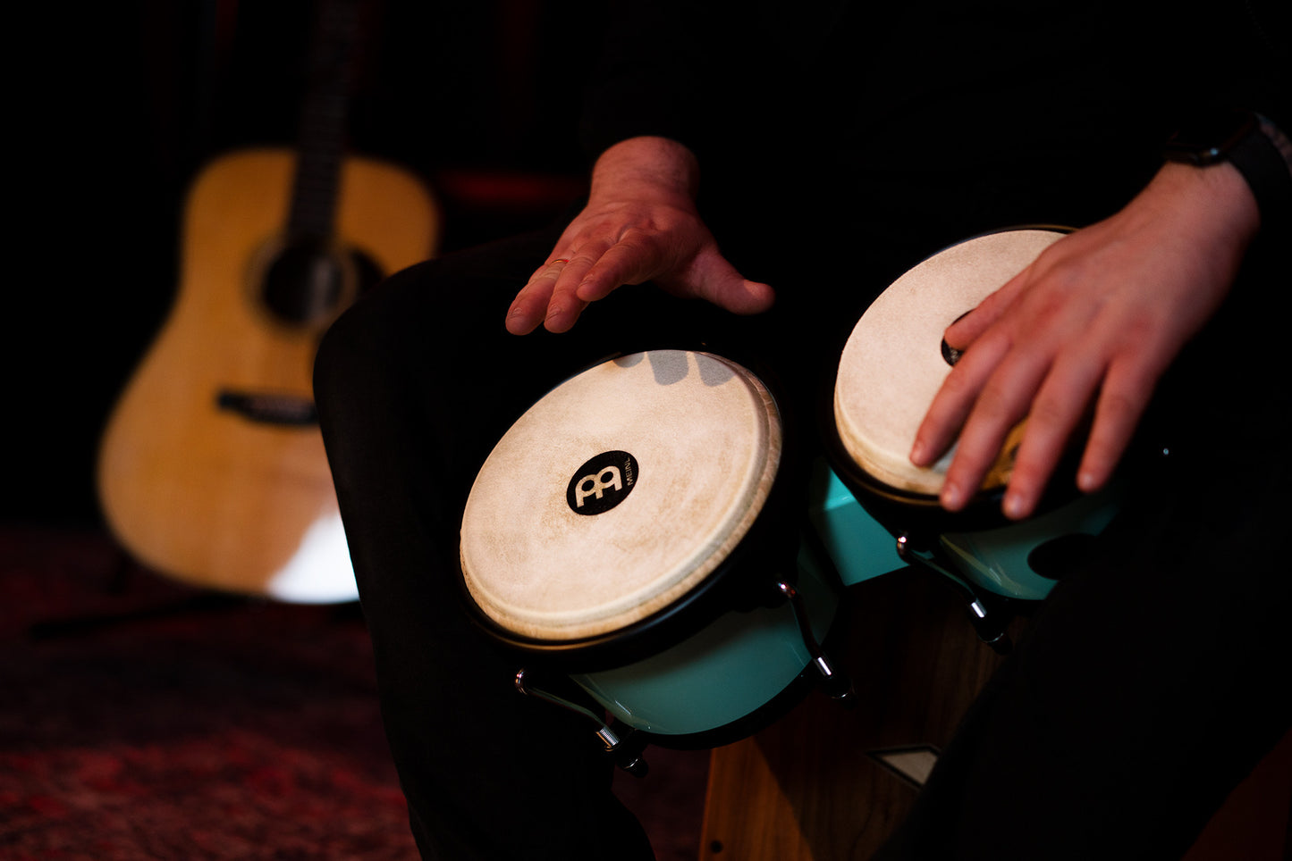 MEINL Percussion Journey Series Bongo 6 1/2" Macho & 7 1/2" Hembra - Seafoam Green