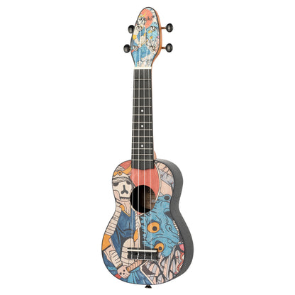 KEIKI K2 Series Soprano Ukulele Set - Agathis / ABS Samurai