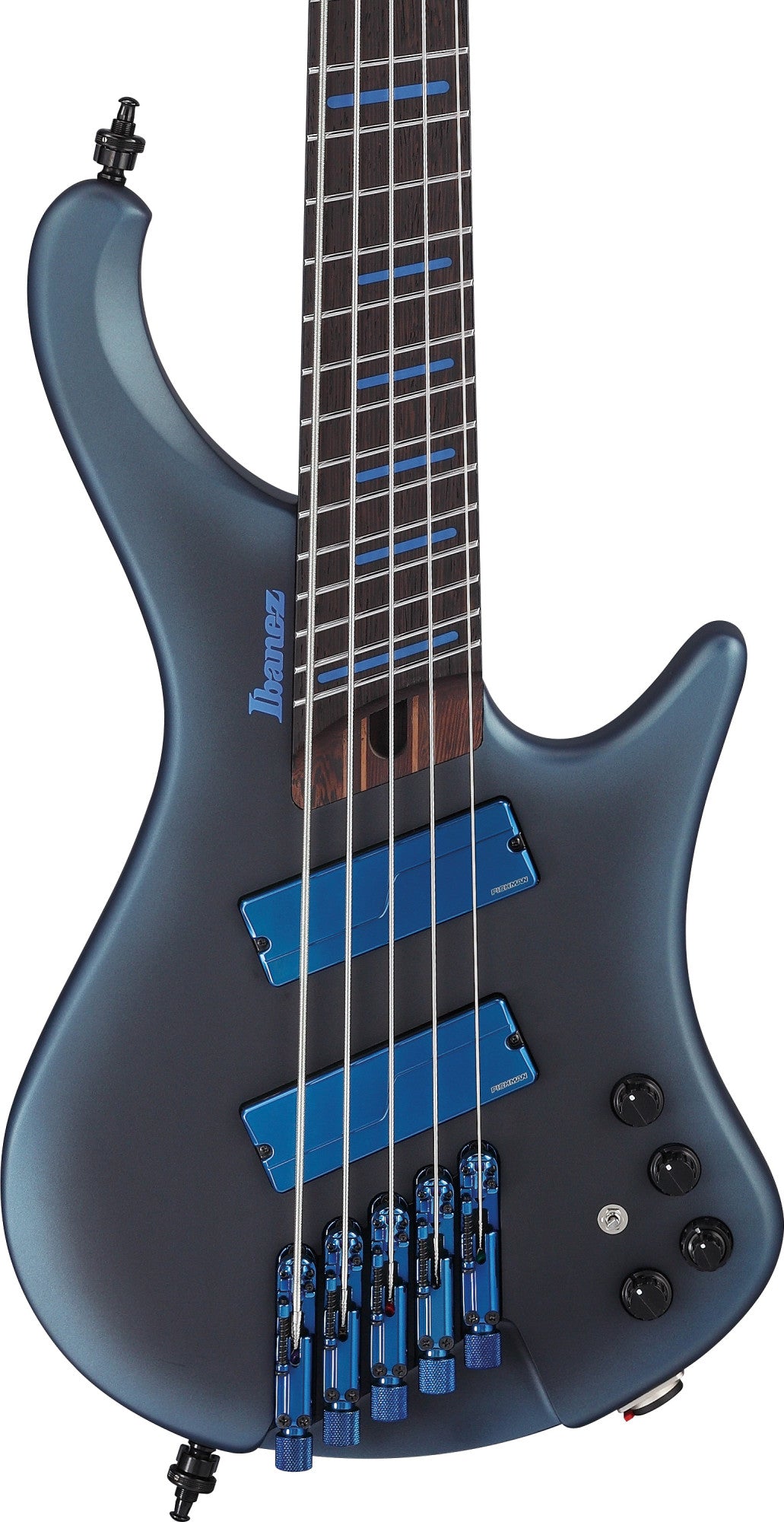 IBANEZ Bass Workshop EHB Electric Bass 5-String Multi Scale - Midnight Arctic Ocean Matte + Gig Bag