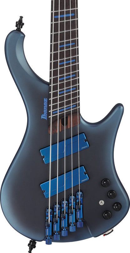 IBANEZ Bass Workshop EHB Electric Bass 5-String Multi Scale - Midnight Arctic Ocean Matte + Gig Bag