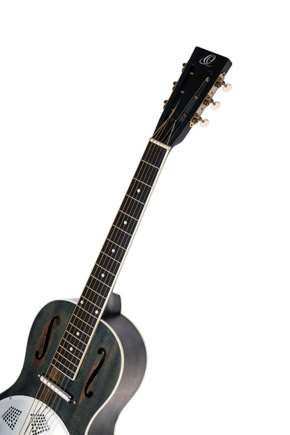 ORTEGA Americana Series Resonatorgitarre 6 String - Distressed Denim Matte / Chrom HW