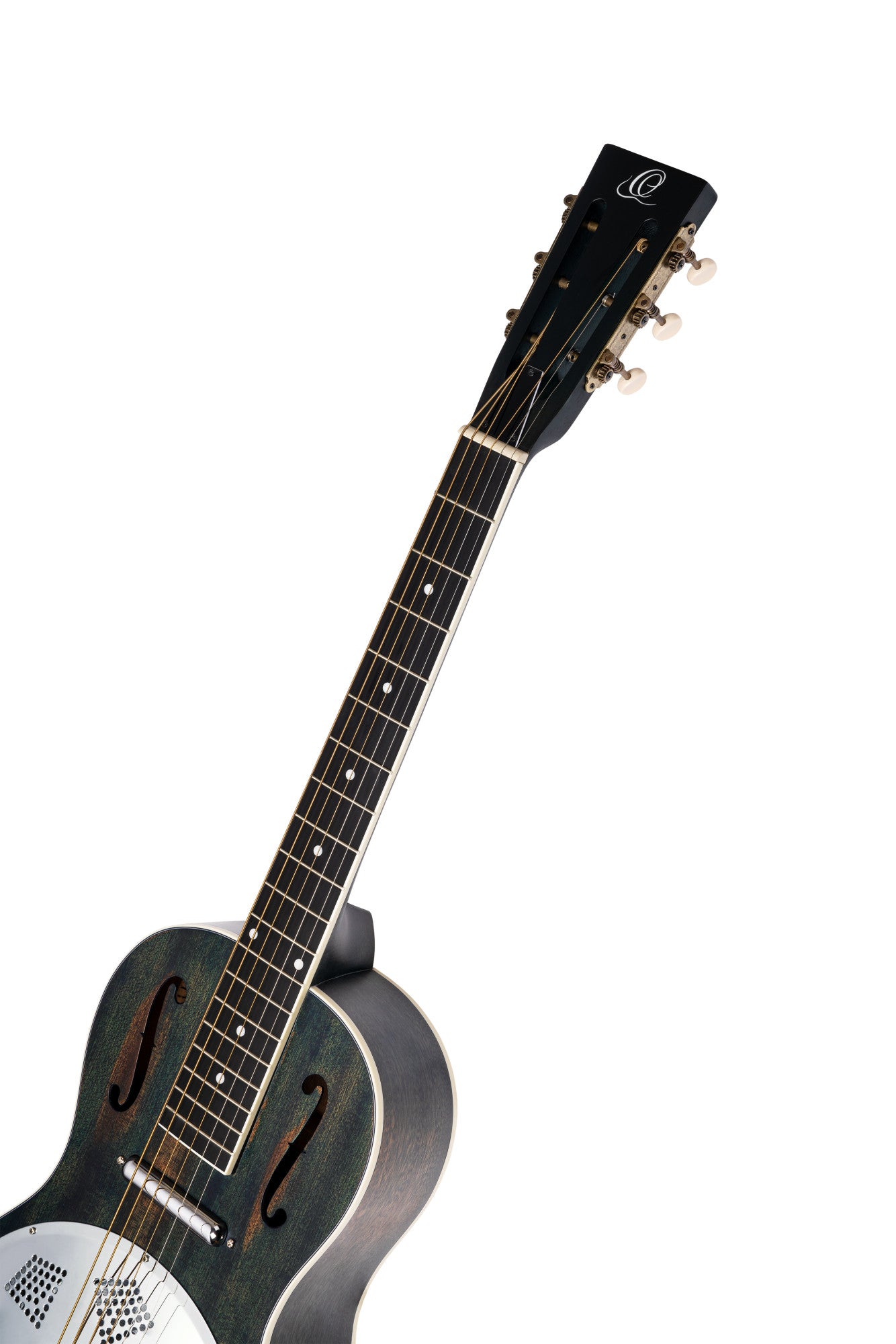 ORTEGA Americana Series Resonatorgitarre 6 String - Distressed Denim Matte / Chrom HW