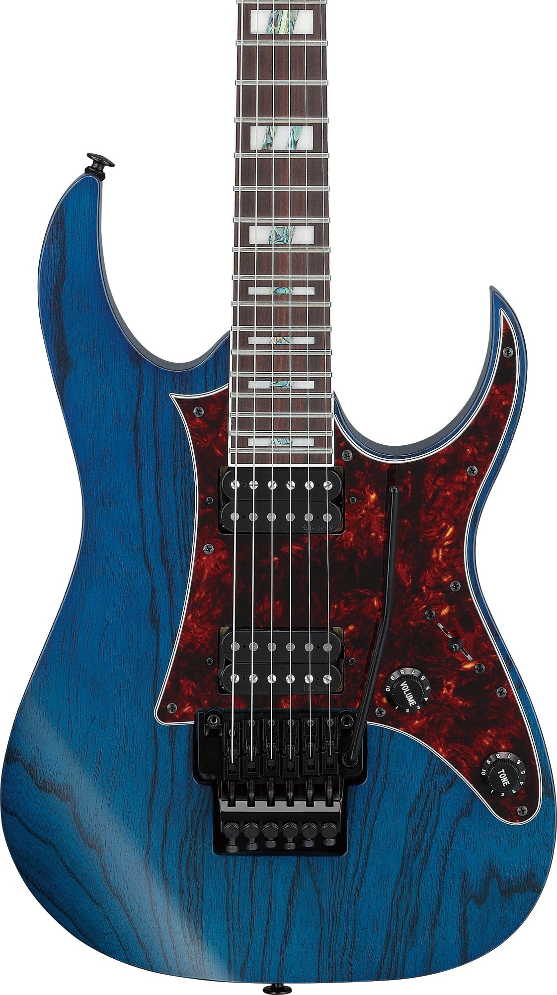 IBANEZ Prestige RG E-Gitarre 6-String - Transparent Deep Blue Flat + Koffer