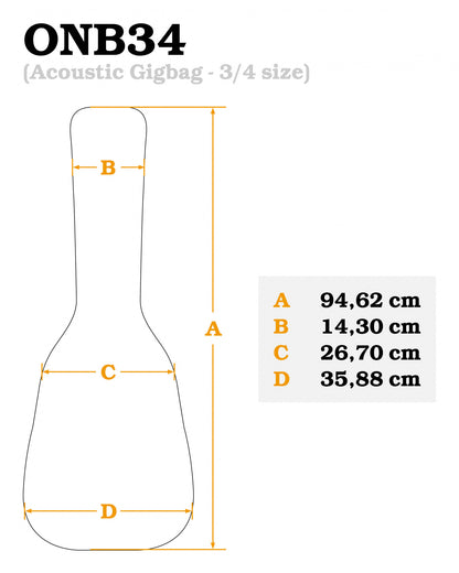 ORTEGA Family Series 3/4 Classical Guitar 6 String - Wine Red + Gigbag