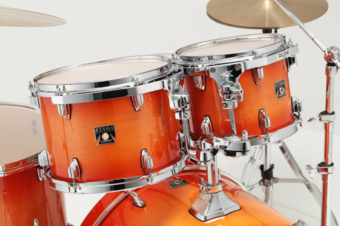 TAMA Superstar Classic Drum Set 5 pcs - Tangerine Lacquer Burst/Chrome HW + SM5W Hardware Kit