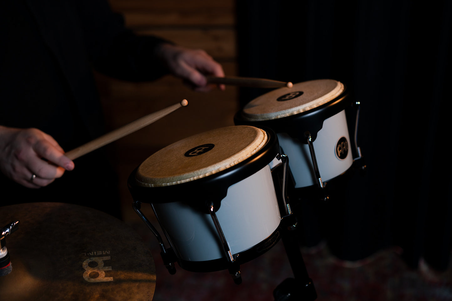 MEINL Percussion Journey Series Bongo 6 1/2" Macho & 7 1/2" Hembra - Ultimate Gray