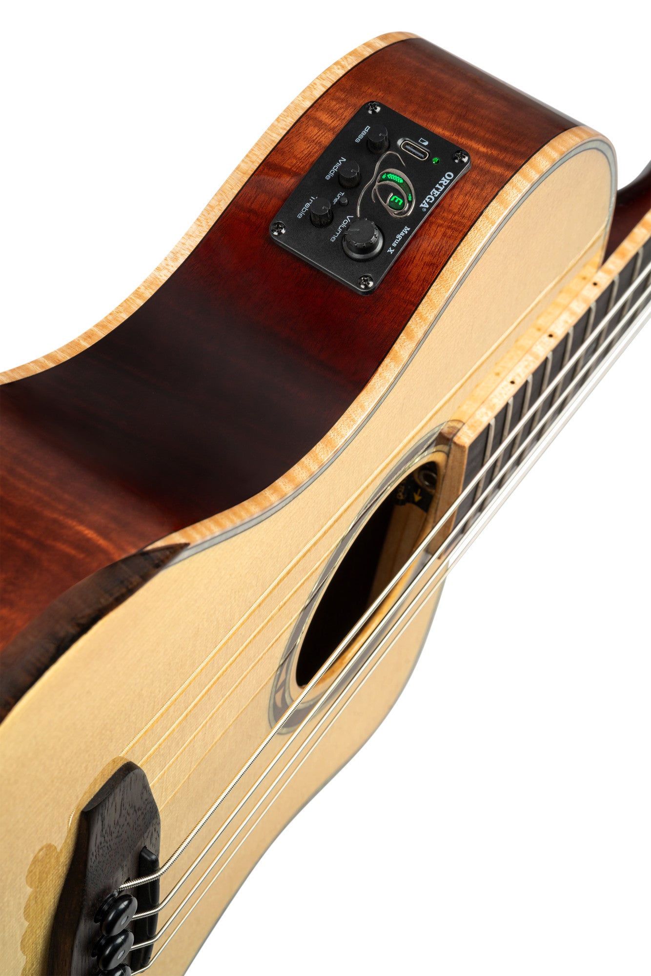 ORTEGA Ken Taylor Signature Series Acoustic Bass 4-String - Natural + Gigbag