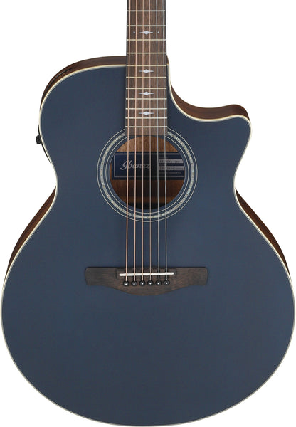 IBANEZ AE Acoustic Guitar 6-String - Dark Tide Blue Flat