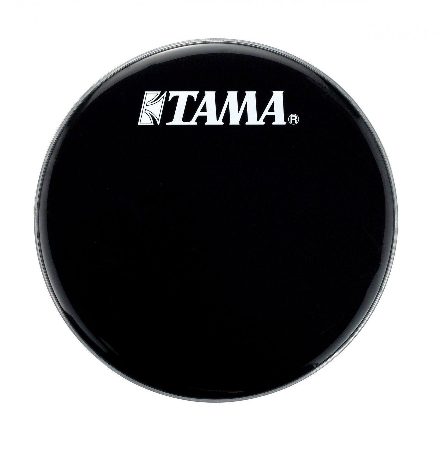 TAMA 22" Bassdrum-Resonanzfell in Schwarz mit weißem Tama Logo