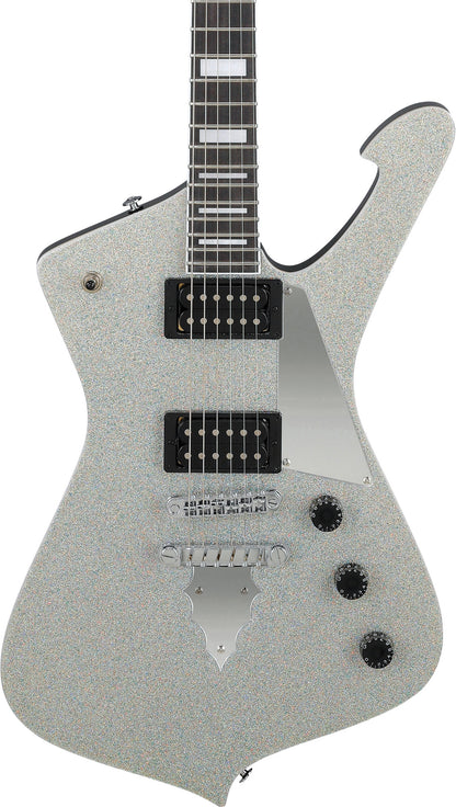 IBANEZ Paul Stanley "KISS" Signature Electric Guitar 6-String - Silver Sparkle + Gig Bag
