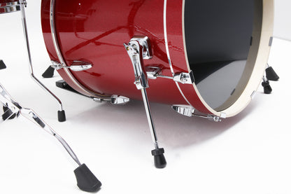 TAMA Imperialstar Drum Set 5 teilig - Burnt Red Mist/Chrom HW + MEINL Cymbals HCS Cymbal Kit/Stage Master Double-Braced Hardware Kit