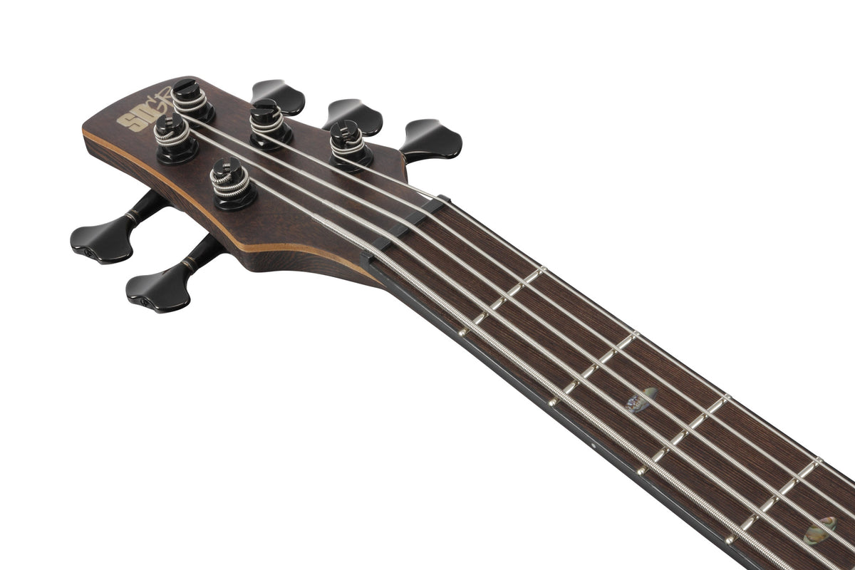 IBANEZ Premium SR E-Bass 5-String - Dual Mocha Burst Flat + Gigbag