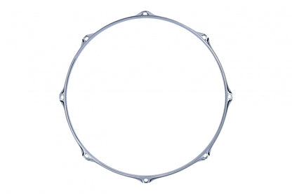 TAMA 2.3mm Steel Mighty Hoops 14" 8-Hole - Chrome Batter Side