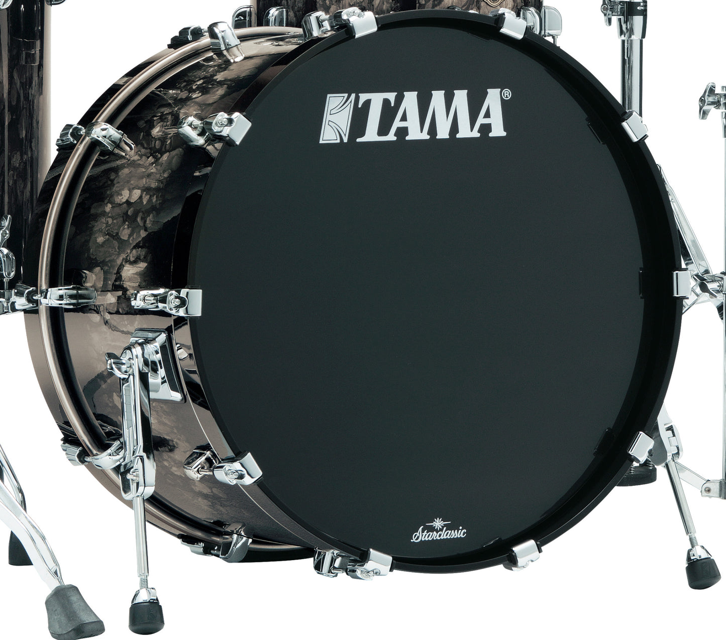 TAMA Starclassic Walnut/Birch Lacquer Bass Drum 22" x 16" - Molten Platinum Burst/Chrom HW/ohne Tom Halter