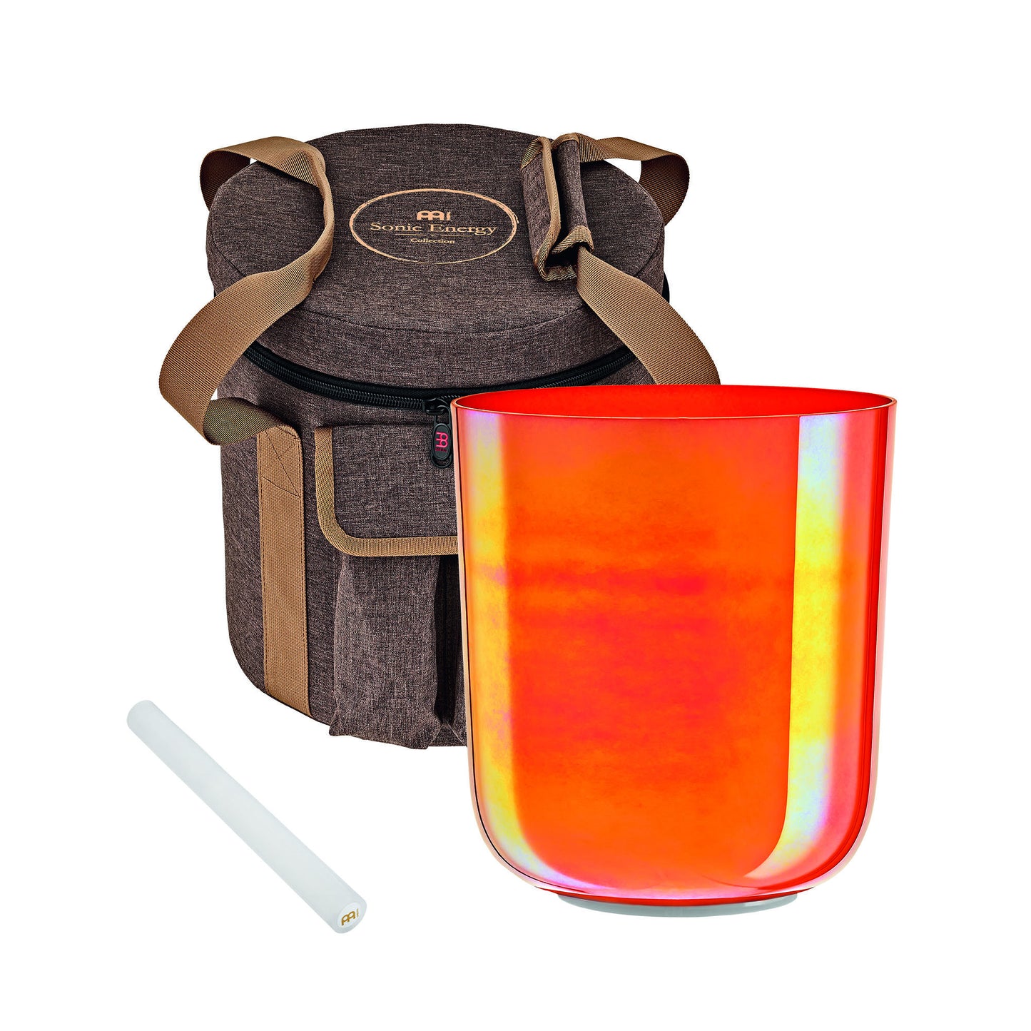 MEINL Sonic Energy Essence Crystal Singing Bowl 6.7" - C4/Root Chakra/440 Hz - Orange