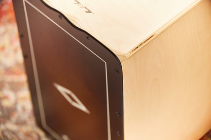 MEINL Percussion Artisan Edition Series String Cajon Soleá Line - Espresso Burst