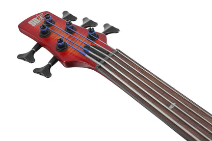 IBANEZ Bass Workshop SR Electric Bass 5-String Fretless - Brown Topaz Burst Low Gloss