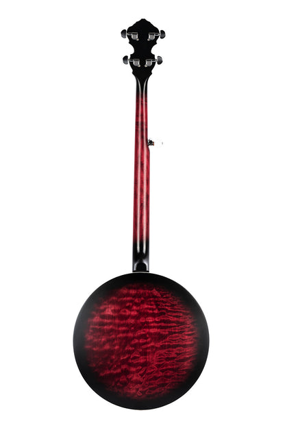ORTEGA Falcon Series Banjo 5 String - Maple Fire Red + Bag