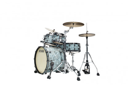 TAMA Starclassic Maple Duracover Wrap Shell Kit 4 pcs - Sky Blue Swirl/Black Nickel HW