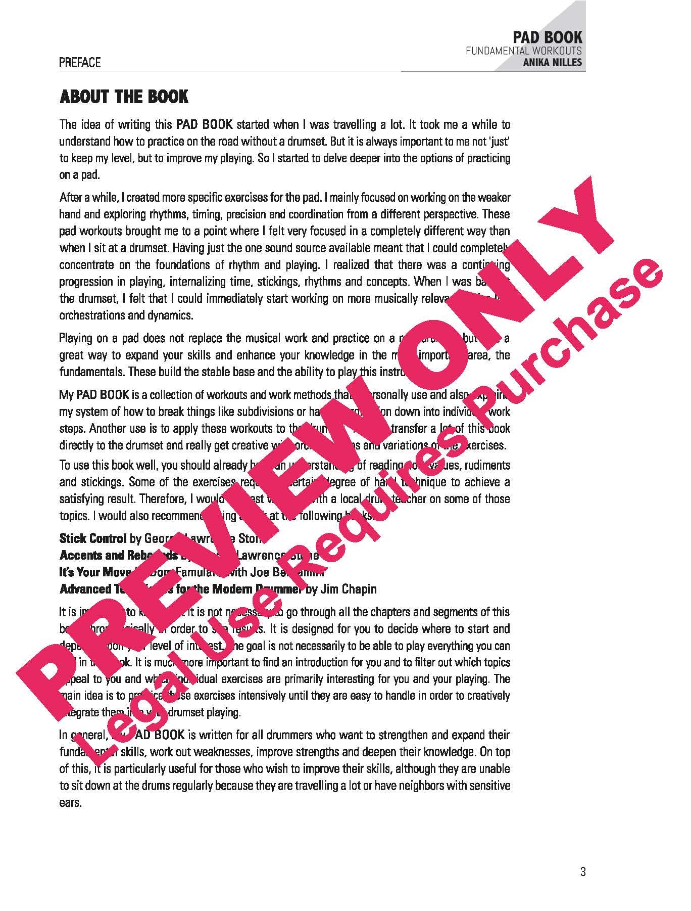 ANIKA NILLES Pad Book / International Edition - Fundamental Workouts
