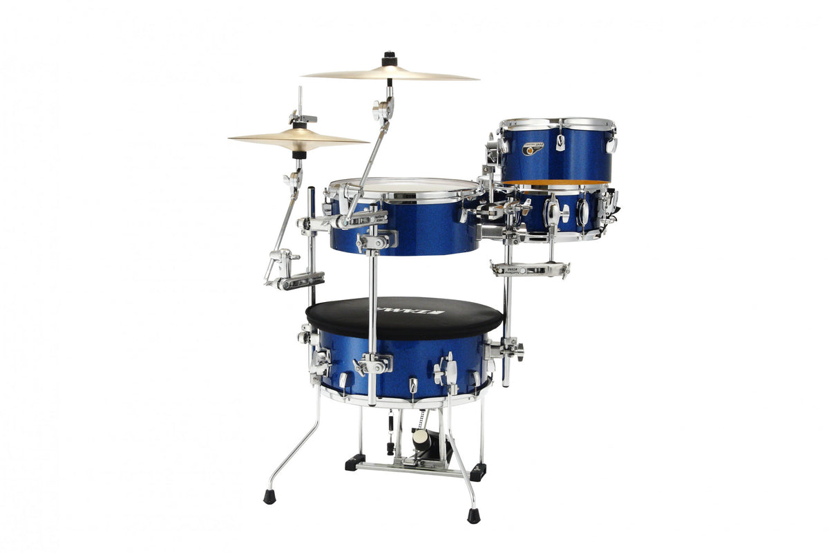 TAMA Cocktail-Jam Drum Set 4 teilig - Indigo Sparkle/Chrome HW + Bag