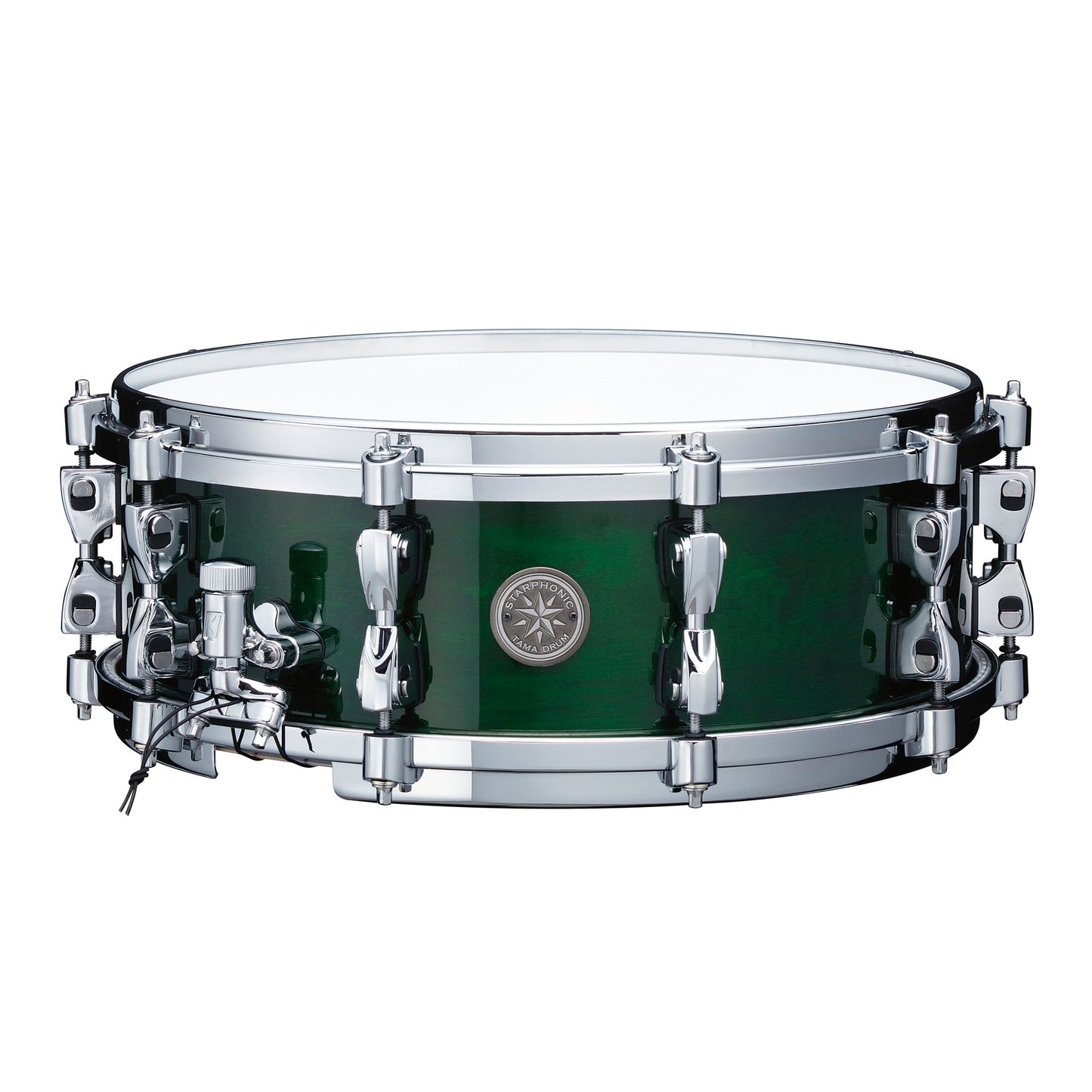 TAMA STARPHONIC Maple Snaredrum 14" x 5" - Emerald Figured Maple/Chrom HW