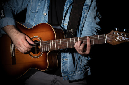 ORTEGA Echtledergitarrengurt - Deep Forest