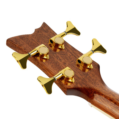 ORTEGA Deep Series 8 Medium Scale Acoustic Bass 4 String - Spruce / Mahogany Black